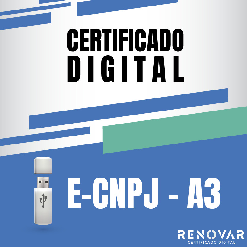 Emissão online do Certificado Digital eCNPJ através do eCPF A3